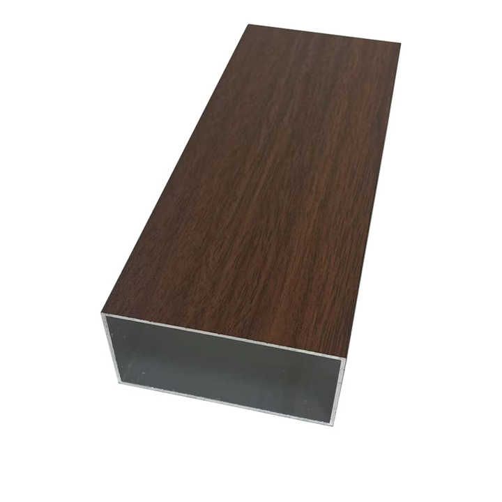 Shengxin customized Wood grain finish aluminum extrusion profile