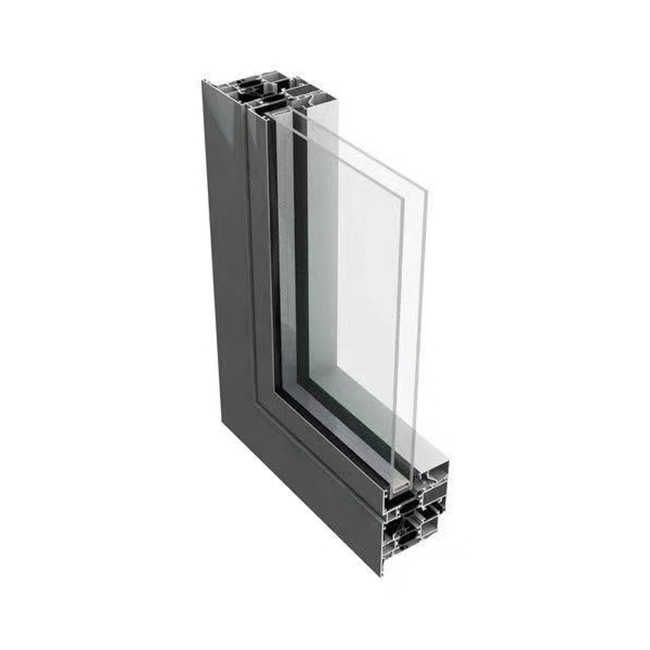 aluminium window and door profile aluminium frame champagne anodize  black anodized sand blasting