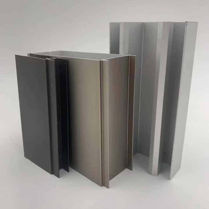 aluminium square tube profile aluminium frame aluminum tubes champagne anodize black anodized