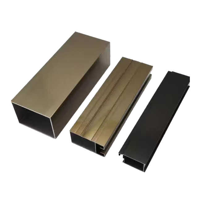 aluminium square tube profile aluminium frame aluminum tubes champagne anodize black anodized