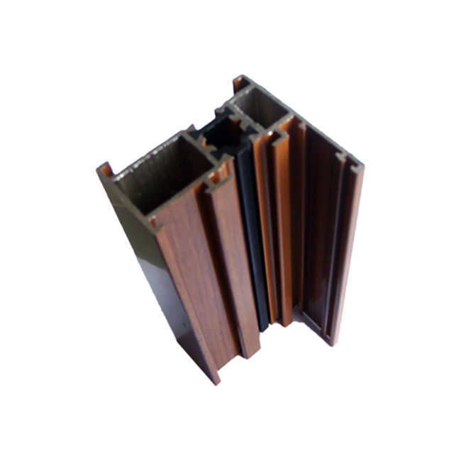 aluminium window and door profile  aluminum thermal break profile wood color wooden transfer profile